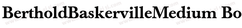 BertholdBaskervilleMedium Book字体转换